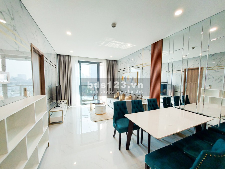 Siêu phẩm 2pn full NT cho thuê tại Sunwah Pearl, dt lên tới 97m2, view sông SG Bitexco Q1 cực đỉnh