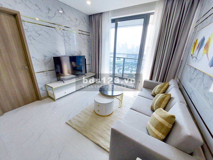 Siêu phẩm 2pn full NT cho thuê tại Sunwah Pearl, dt lên tới 97m2, view sông SG Bitexco Q1 cực đỉnh