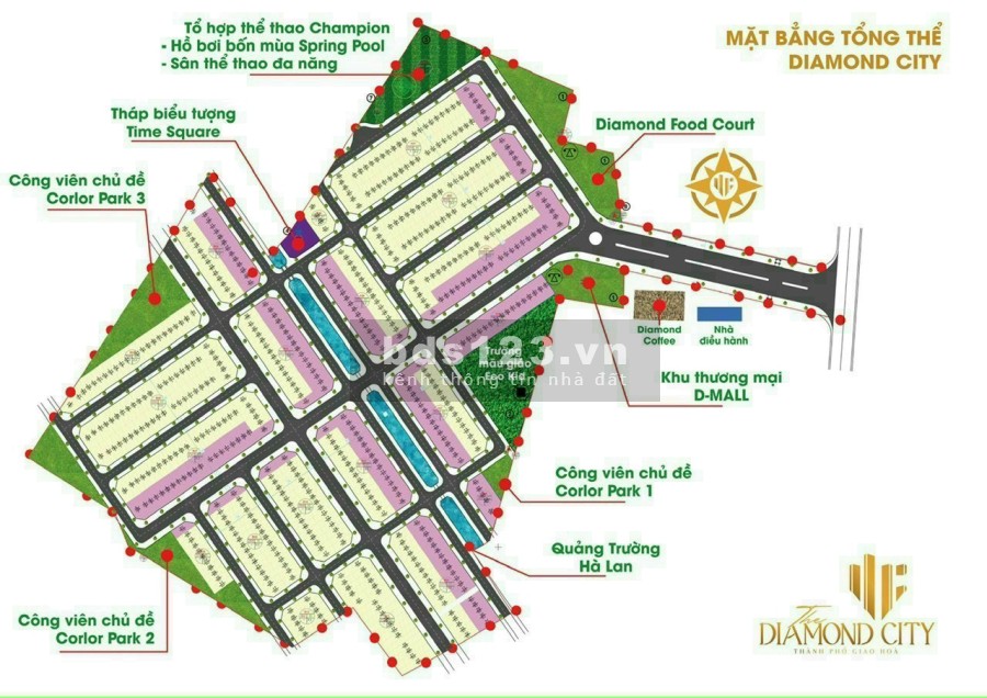 Mở bán giai đoạn 1 dự án Diamond City Đức Hoà liên hệ 0932006490 sổ đỏ đầy đủ, giá tốt