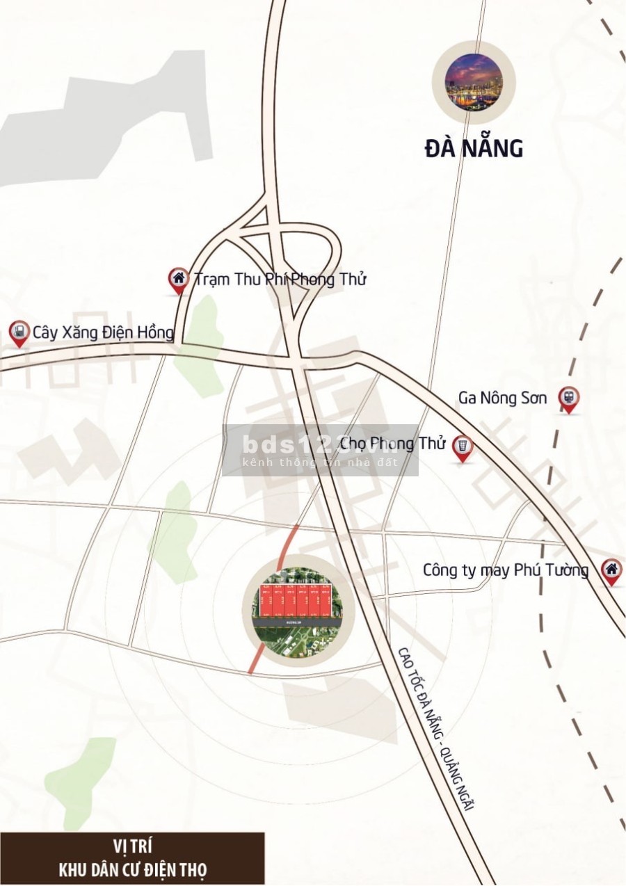 Điện Thọ, Gần chợ Phong Thử, Trường Cấp 1-2-3 giá bán 530 triệu/lô, pháp lý chính chủ