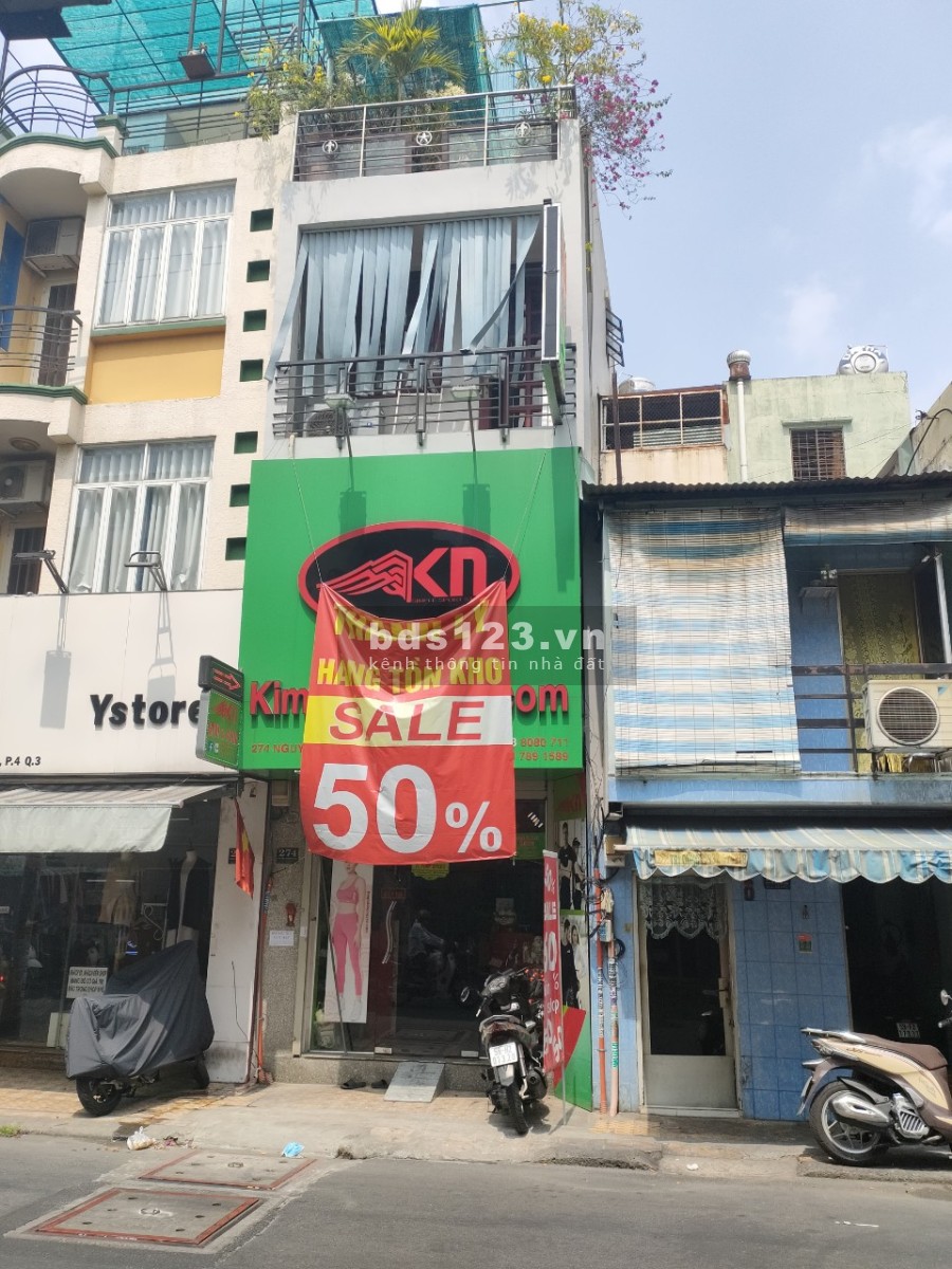 Cho thuê mặt bằng nguyên căn trung tâm Quận 3 giá chỉ 20 triệu/tháng, khu dân cư đông