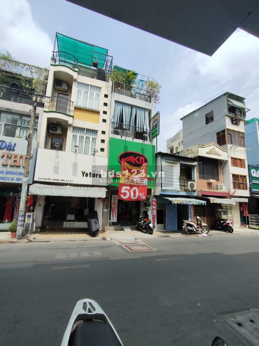Cho thuê mặt bằng nguyên căn trung tâm Quận 3 giá chỉ 20 triệu/tháng, khu dân cư đông