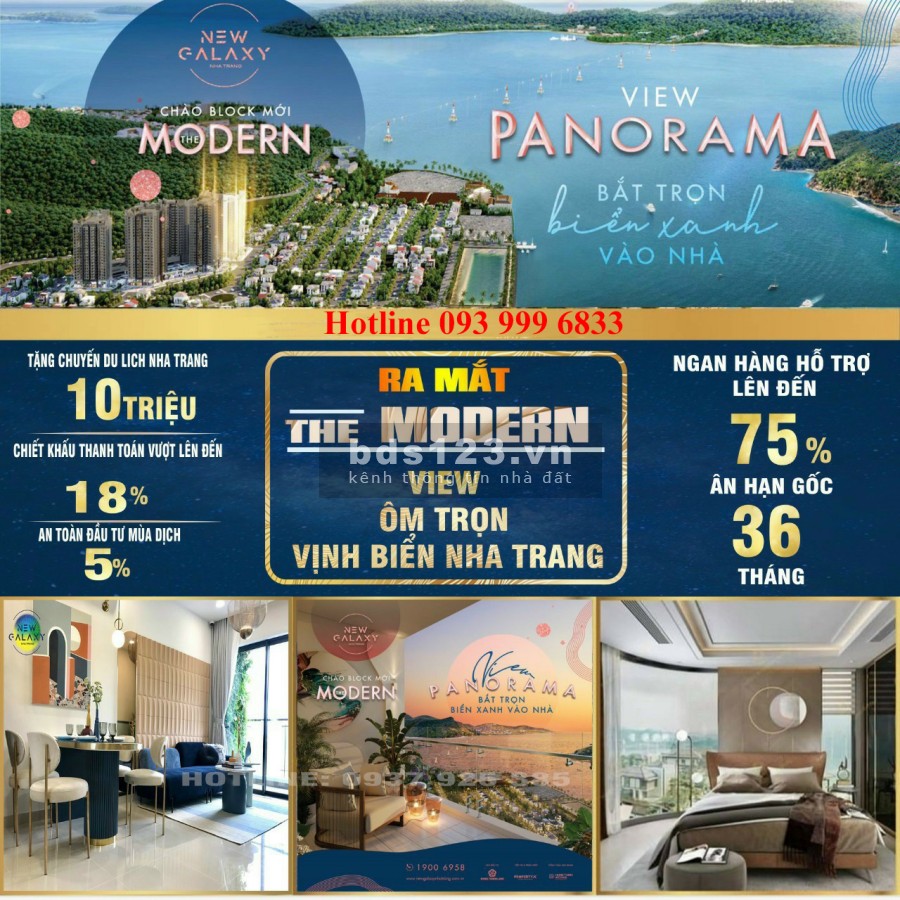 Căn hộ sở hữu lâu dài, view trọn Vịnh Nha Trang xinh đẹp New Galaxy Nha Trang CĐT Hưng Thịnh