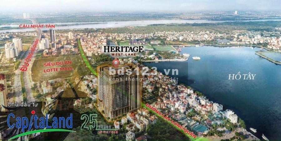 Dự án siêu đẳng cấp dành riêng cho người đẳng cấp Heritage West Lake Lạc Long Quân Tây Hồ