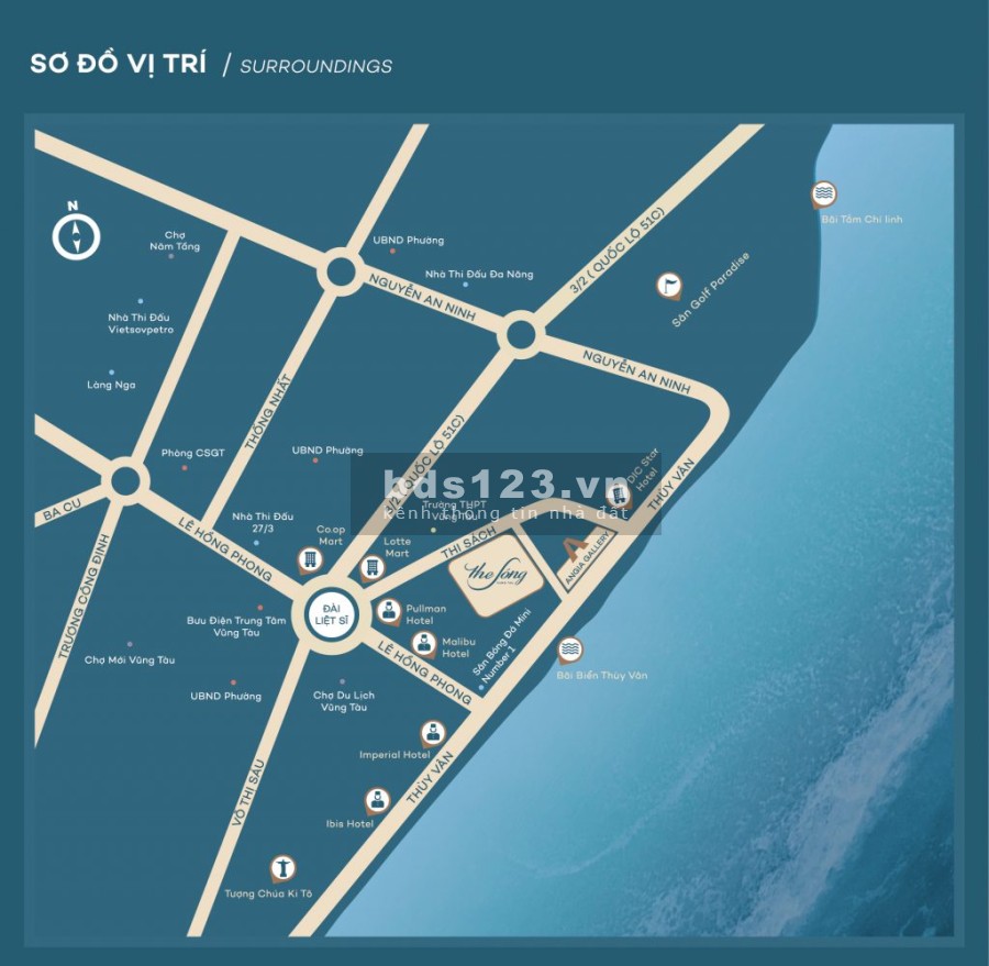 Bán chung cư The Sóng - Vũng Tàu Full nội thất cao cấp diện tích 45m2 giá dưới 2 tỷ 250