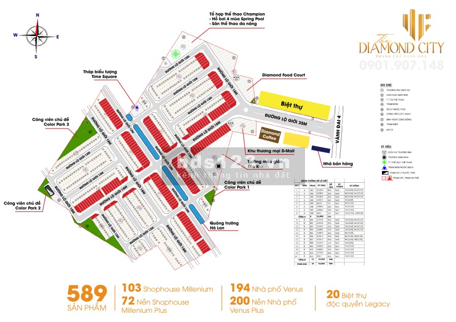 Bán đất nền dự án khu dân cư Quốc Linh - Diamond City Đức Hoà, Long An, lh 0901907148