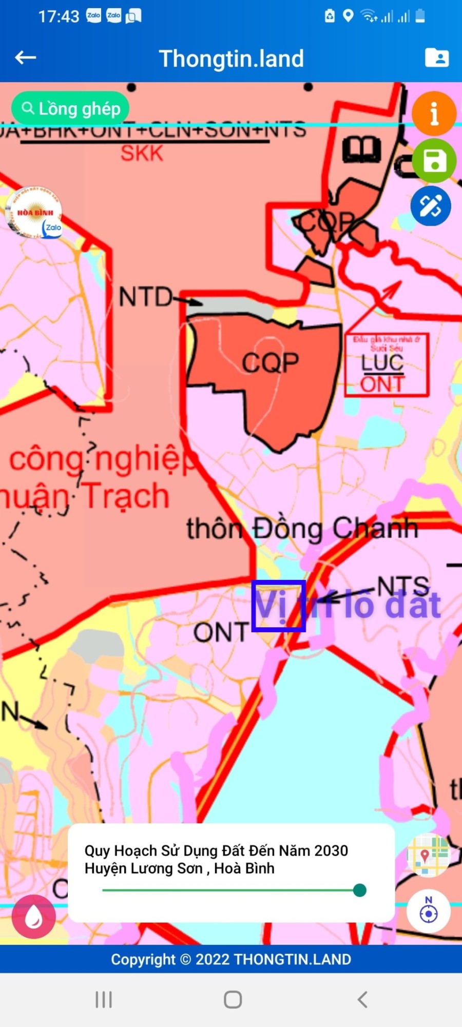 Chính chủ bán lô đất 2 mặt tiền đối diện khu công nghiệp Nhuận Trạch giá đầu tư sinh lời