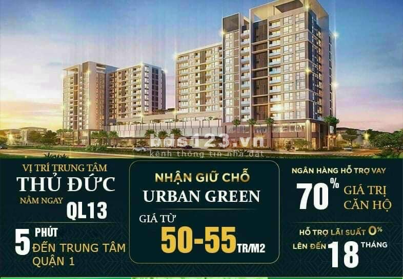 Bán căn hộ chung cư Urban Green pháp lý chính chủ giá tốt, tiện ích đầy đủ, khu dân cư đông đúc