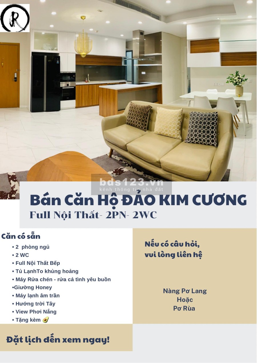BÁN CĂN HỘ ĐẢO KIM CƯƠNG THÁP HAWAII TẦNG 17 - FULL NỘI THẤT CAO CẤP