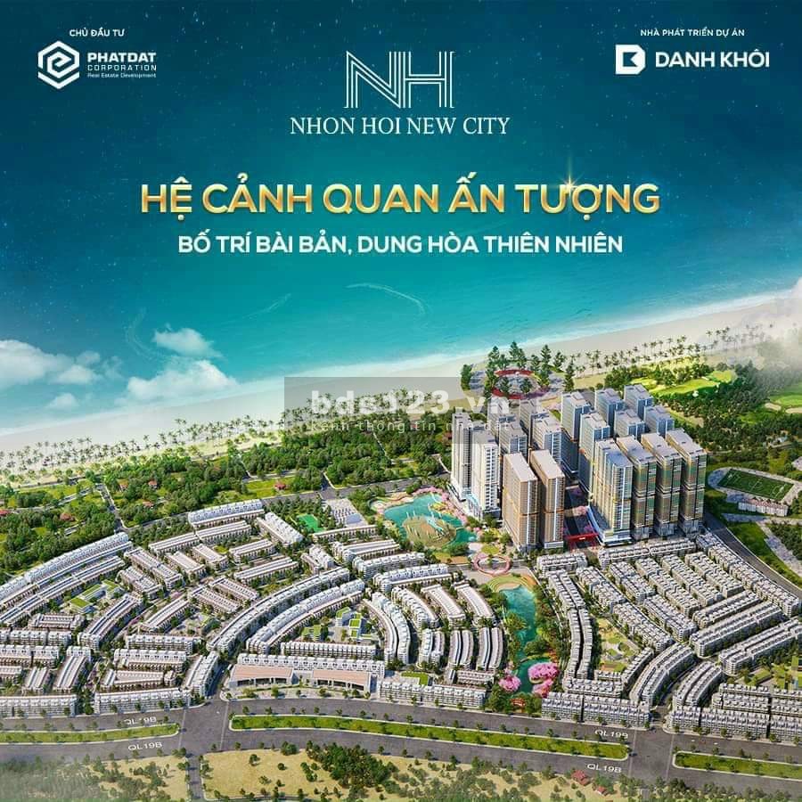Bán đất nền ven biển, sổ hồng cực đẹp dự án Nhơn Hội New City, pháp lý chính chủ, giá tốt