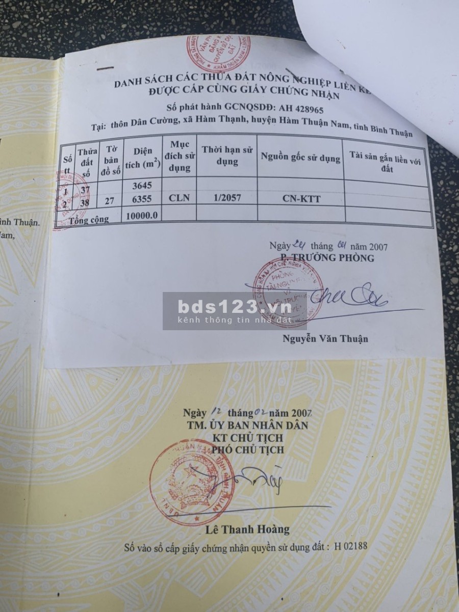 Bán 10.000m2 chỉ có 3,5 tỉ- thích hợp đầu tư mặt tiền chính đường bê tông 150m mặt phụ 70m