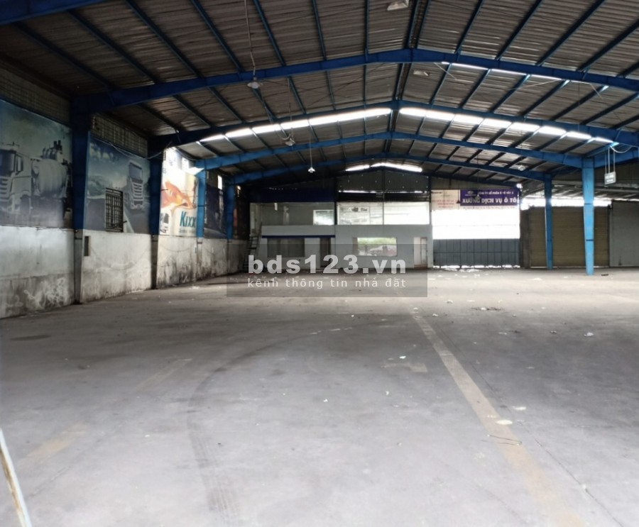 Cho thuê mặt bằng kho xưởng diện tích 2500m2 mặt tiền đường Quốc Lộ /1A Quận 12