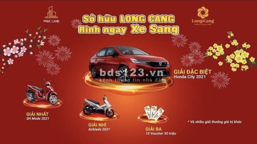 Chỉ 25 xuất nội bộ trong vòng 5 ngày tại dự án Long Cang tặng ngay 1 lượng vàng