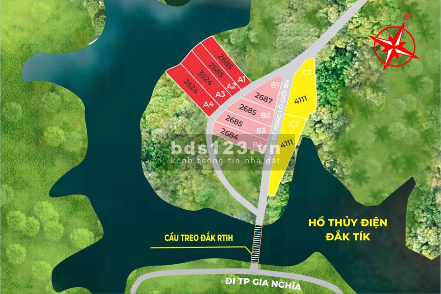 Đất view hồ Dak Nông có sổ sẳn, còn vài lô cuối cùng sang tên ngay pháp lý rõ ràng