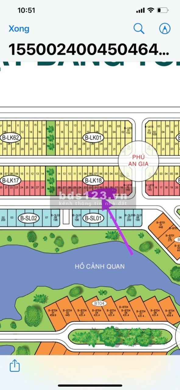 Duy nhất lô Shophouse mặt hồ hướng Nam liên hệ xem đất 0799863888 đang chờ sổ