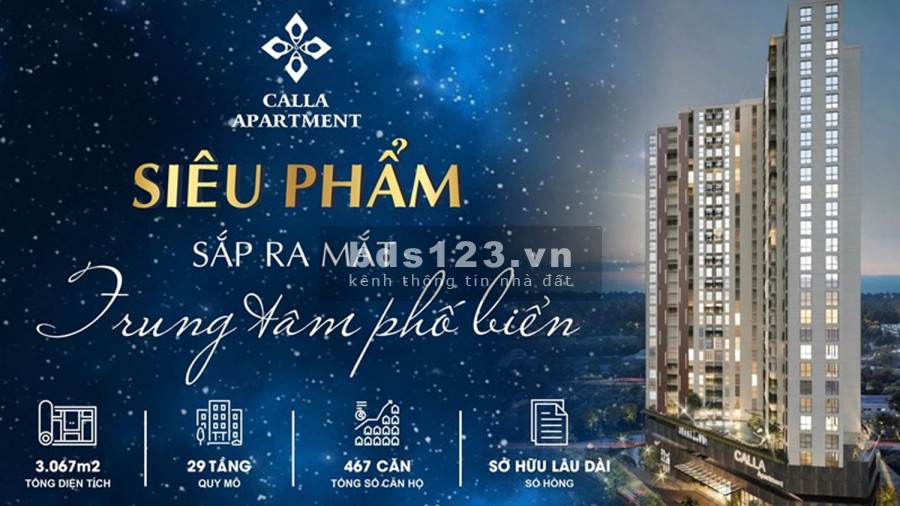 Bảng giá Dự án Chung cư Calla Apartment Sau lưng Big C Quy Nhơn liên hệ 0797986379