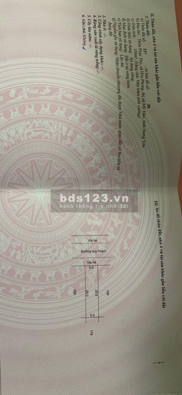 Giãn Dân Hoà Phong - Mỹ Hào ( cũ) Giá 2Xtr/1m ( X vỡ lòng) 0799863888