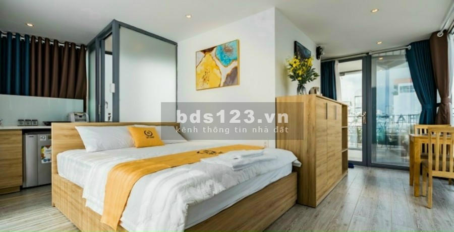 Căn hộ dịch vụ đang cho thuê 70tr/ tháng, Nơ Trang long, Bình Thạnh, diện tích 5.5x18m