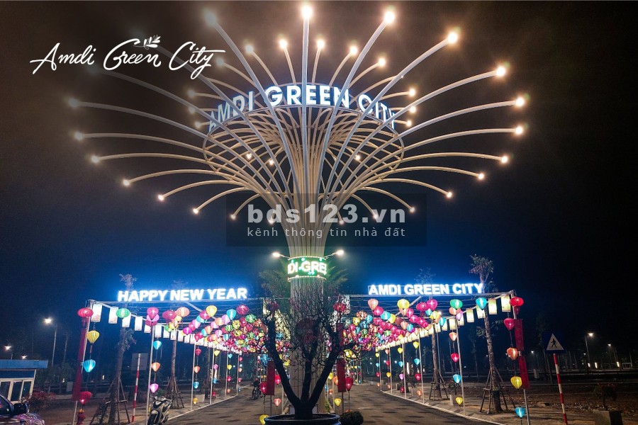 30 lô Amdi Green City, Tiên Du, T. Bắc Ninh giá rẻ nhất thị trường. Vào tiền là có lãi, T4 kí HĐCN