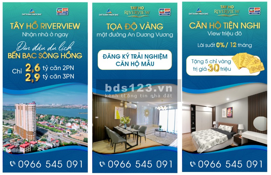 Bán gấp CHCC 3PN tại Dự án Tây Hồ River View, Tây Hồ, Hà Nội giá 2.8 Tỷ lh 0966545091