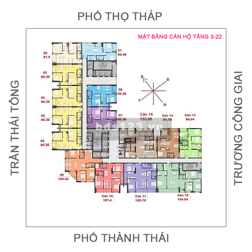 Bán gấp! SNG CC The Park Home, 1808-80,36m2 & 1606(80,36m2) & 2010(107,5m2), 45tr/m2. O9O6.217.669