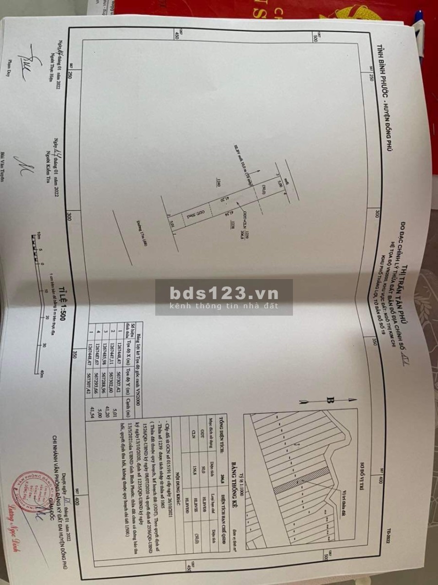Chính chủ cần bán gấp đất giá rẻ tại thị trấn Tân Phú, Đồng Phú, Bình Phước, giá đầu tư