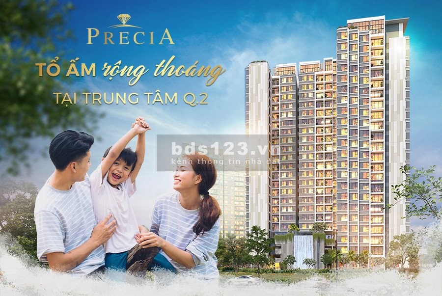 Bán căn 1pn dự án Precia Quận 2, nhận nhà tháng 4, tặng máy lạnh chênh nhẹ 400 triệu
