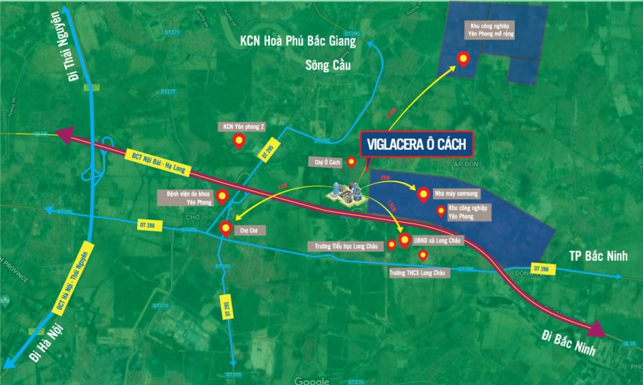 Bán Dự án Viglacera Ô Cách ở Đông Tiến Yên Phong Bắc Ninh