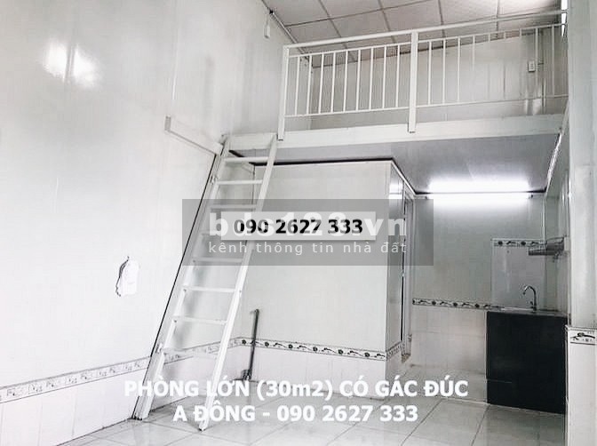 Phòng lớn 30m2 có gác, vị trí tiện lợi an ninh giá cực rẻ - cho thuê nhà trọ quận 8
