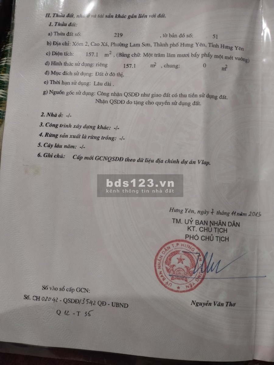 Bán đất chính chủ, khu phố văn minh an ninh tốt giá bán chỉ 2.19 tỷ, pháp lý chính chủ