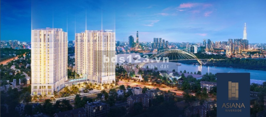 Mở bán dự án căn hộ Asiana Riverside Quận 7, giá bán 65 triệu/m2, bàn giao có sẵn nội thất