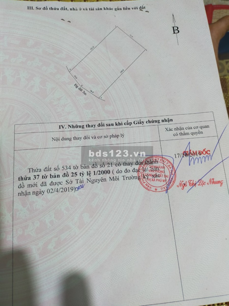 Chùa cần bán mảnh đất ở Cầu Ri, Sông Xoài diện tích 9426m2 giá 16 tỷ ko thương lượng