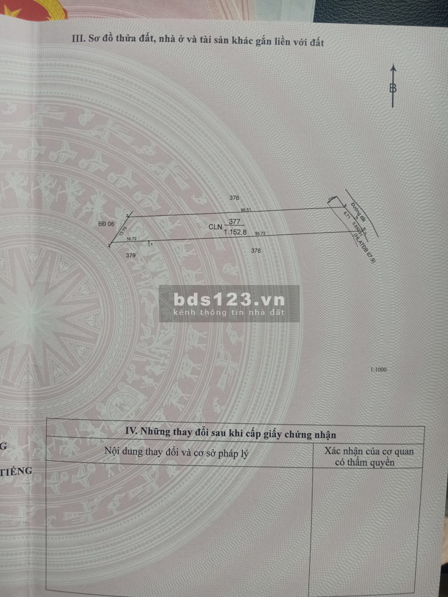 Cần bán đất nền xã Minh Thạnh, Huyện Dầu Tiếng, giá rẻ nhất thị trường, sổ sẵn chính chủ