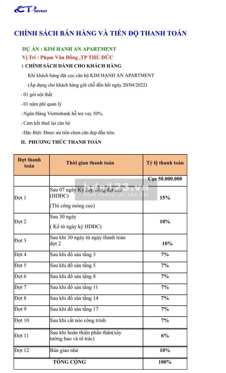 Căn hộ chung cư 1 phòng ngủ chỉ 35 triệu/m2, thanh toán linh hoạt bank cho vay 50%