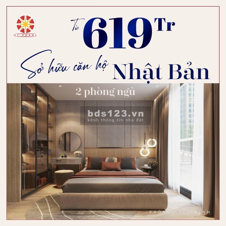 Chỉ 619 triệu - sở hữu ngay căn hộ HT Pearl khu dân cư đông giá tốt đầu tư, tiện ích đủ