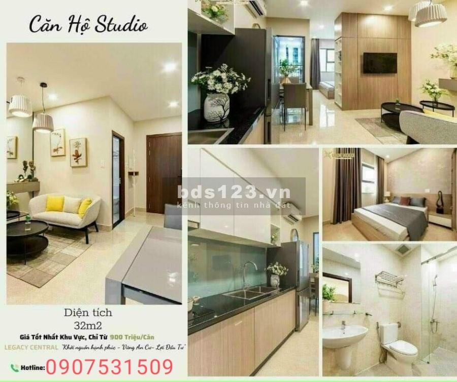 Cơ hội cuối cùng sở hữu căn hộ cao cấp giá chỉ 160 triệu tại Legacy Central sổ sẵn