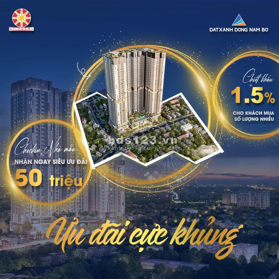 Cần bán căn hộ cao cấp đạt tiêu chuẩn Nhật Bản, chung cư HT Pearl, tiện ích đầy đủ