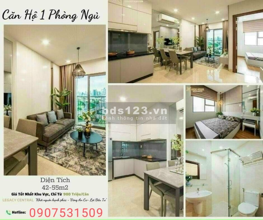 Cơ hội cuối cùng sở hữu căn hộ cao cấp giá chỉ 160 triệu tại Legacy Central sổ sẵn