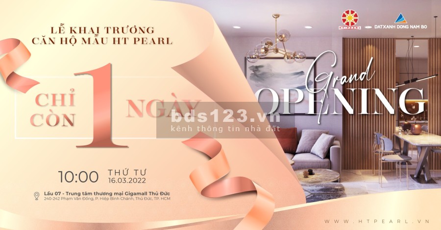 Căn hộ cao cấp HT-PEATL Khởi nguồn giá trị sống, sở hữu căn hộ cao cấp chuẩn Nhật