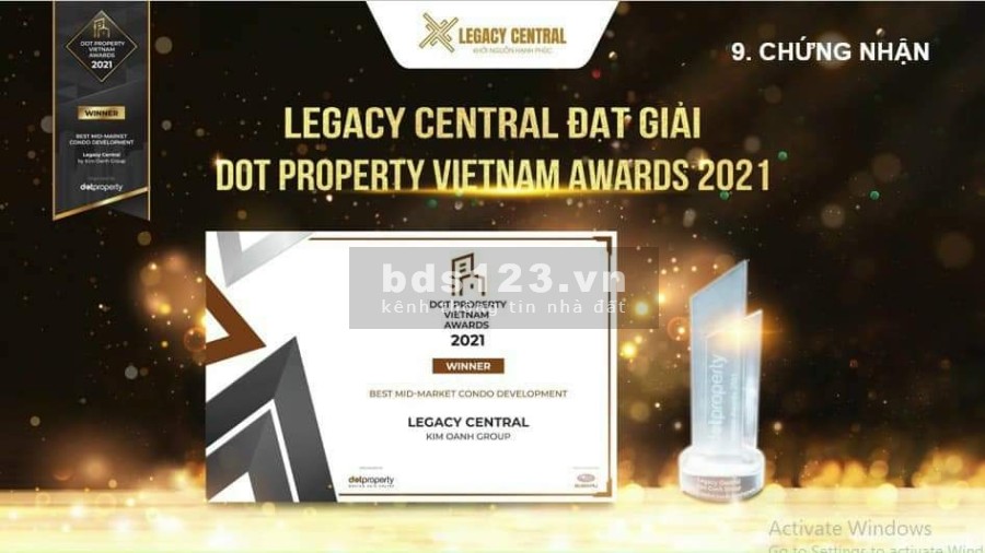 Cơ hội cuối cùng sở hữu căn hộ cao cấp giá chỉ 160 triệu tại Legacy Central sổ sẵn
