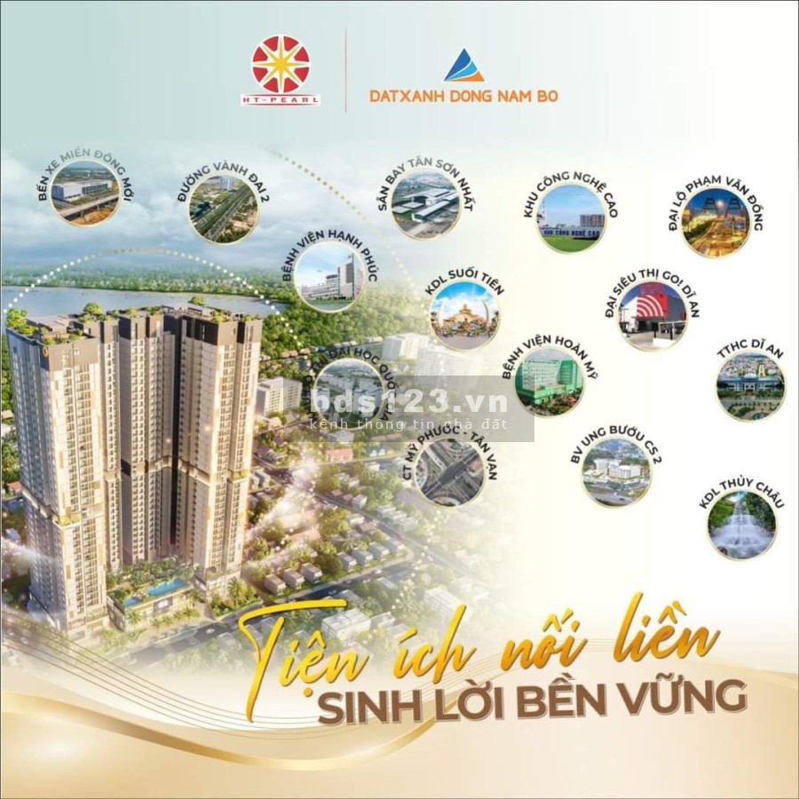 Cần bán căn hộ cao cấp đạt tiêu chuẩn Nhật Bản, chung cư HT Pearl, tiện ích đầy đủ