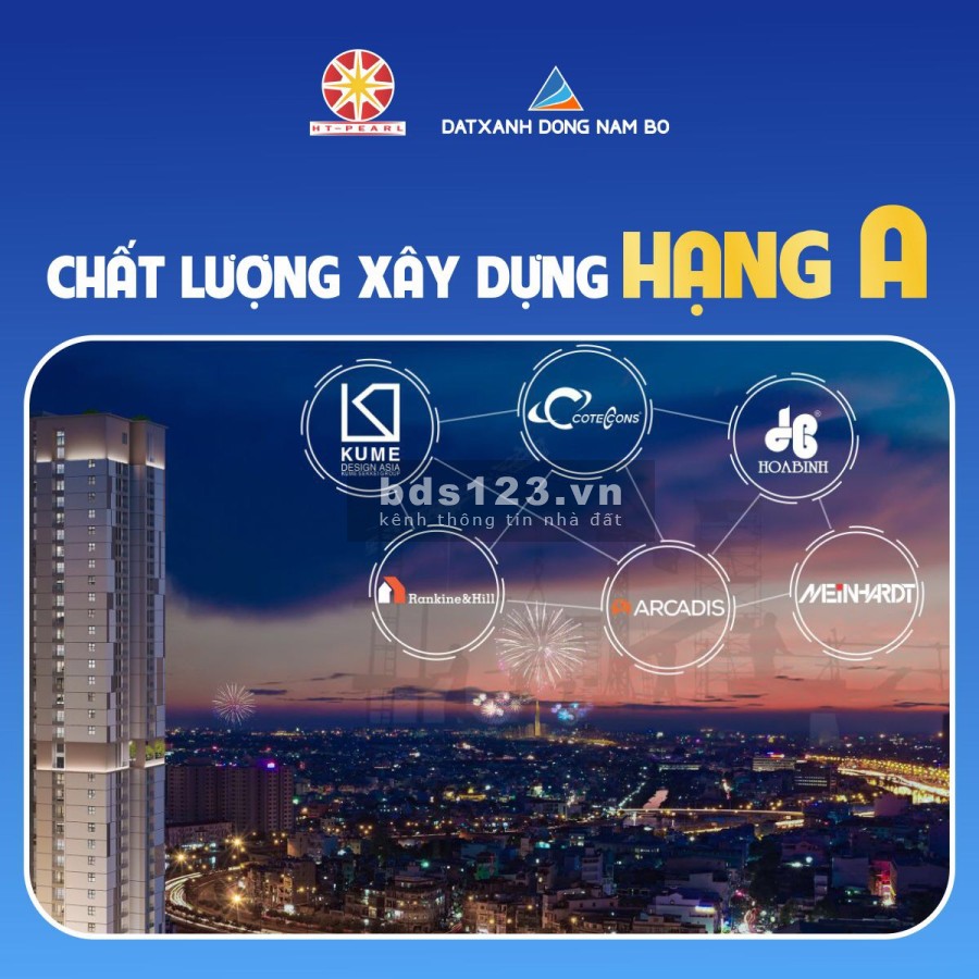 Dự án HT Pearl, Dĩ An, Bình Dương, pháp lý hoàn chỉnh 100%, giá đầu tư sinh lời cao