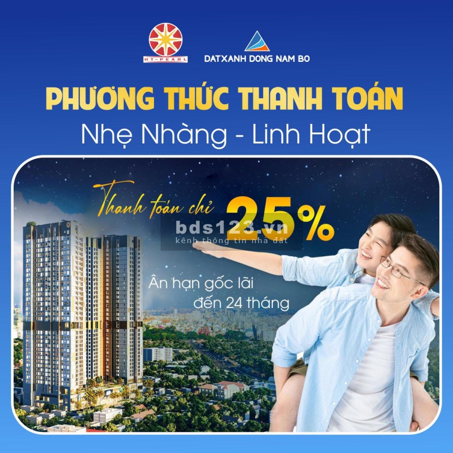 Dự án HT Pearl, Dĩ An, Bình Dương, pháp lý hoàn chỉnh 100%, giá đầu tư sinh lời cao