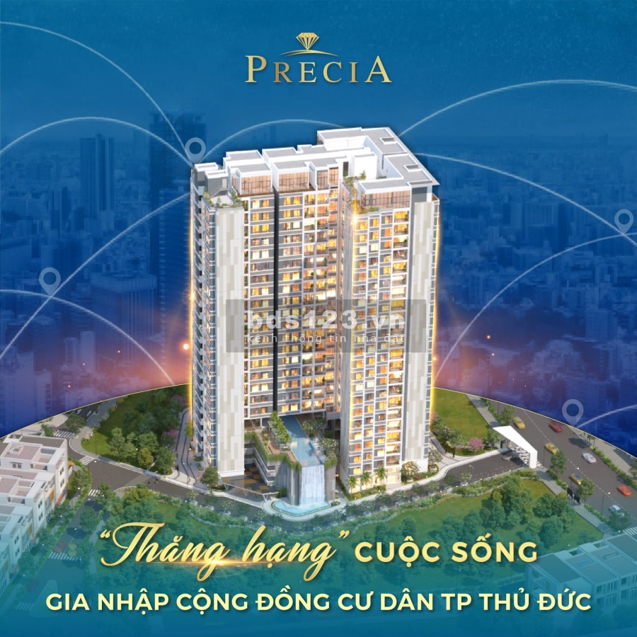 Căn hộ Precia nhận nhà tháng 4/2022 giá gốc chủ đầu tư, tặng máy lạnh, pháp lý đủ