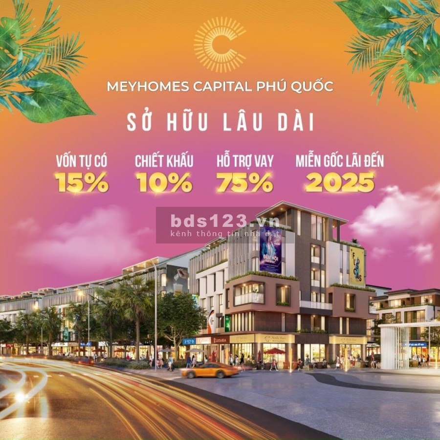 Meyhomes Capital Phú Quốc - Shophouse - Biệt Thự chỉ từ 2 tỷ kí HDMB, hỗ trợ lãi gốc đến 36 tháng