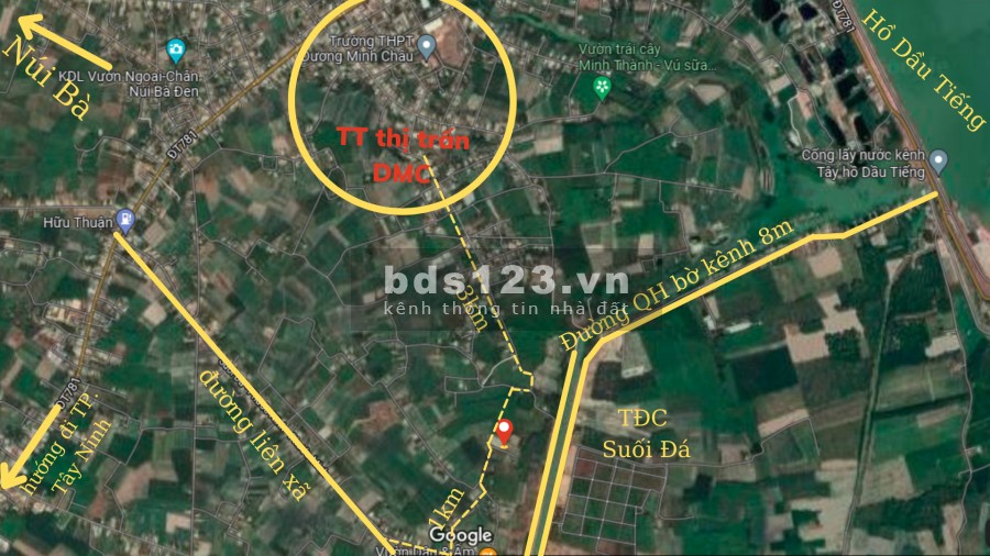 Đất nền tại Suối Đá Dương Minh Châu liên hệ 0353052877, pháp lý chính chủ, bàn giao ngay
