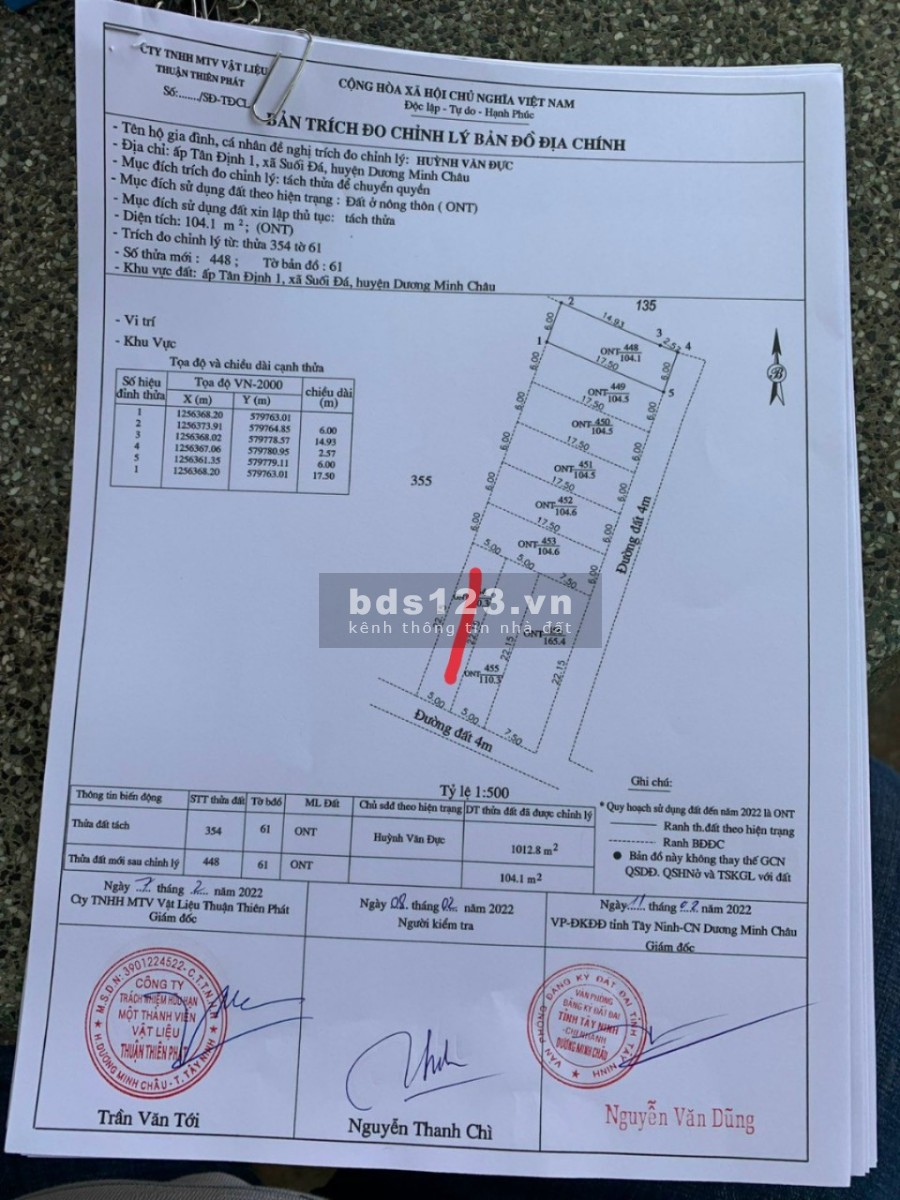 Đất suối đá - Dương Minh Châu full thổ cư giá siêu HOT vị trí đắc địa, pháp lý chính chủ