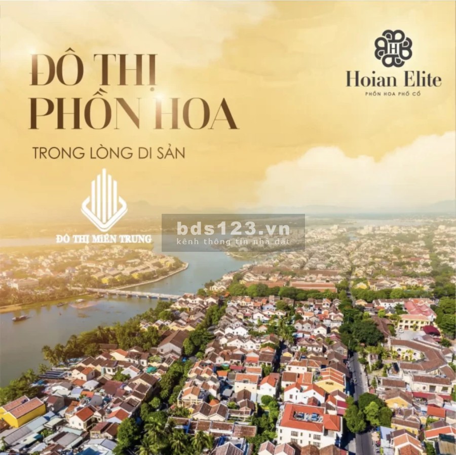 Ra mắt Kỳ Quan Phố Cổ - Khu đô thị Hoian Elite, chiết khấu cao lên đến 5% pháp lý chuẩn