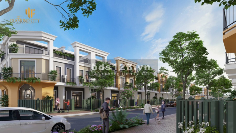 Bán đất nền dự án The Diamond City khu dân cư Quốc Linh Long An, giá tốt đầu tư sinh lời