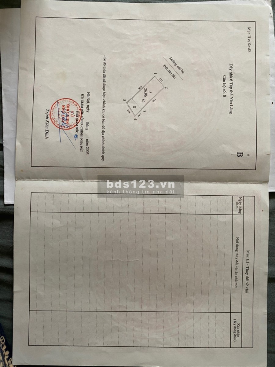 Bán nhà gấp ở Thái Thịnh diện tích xây dựng 43m2, nhà 3 tầng, giá bán 3.9 tỷ